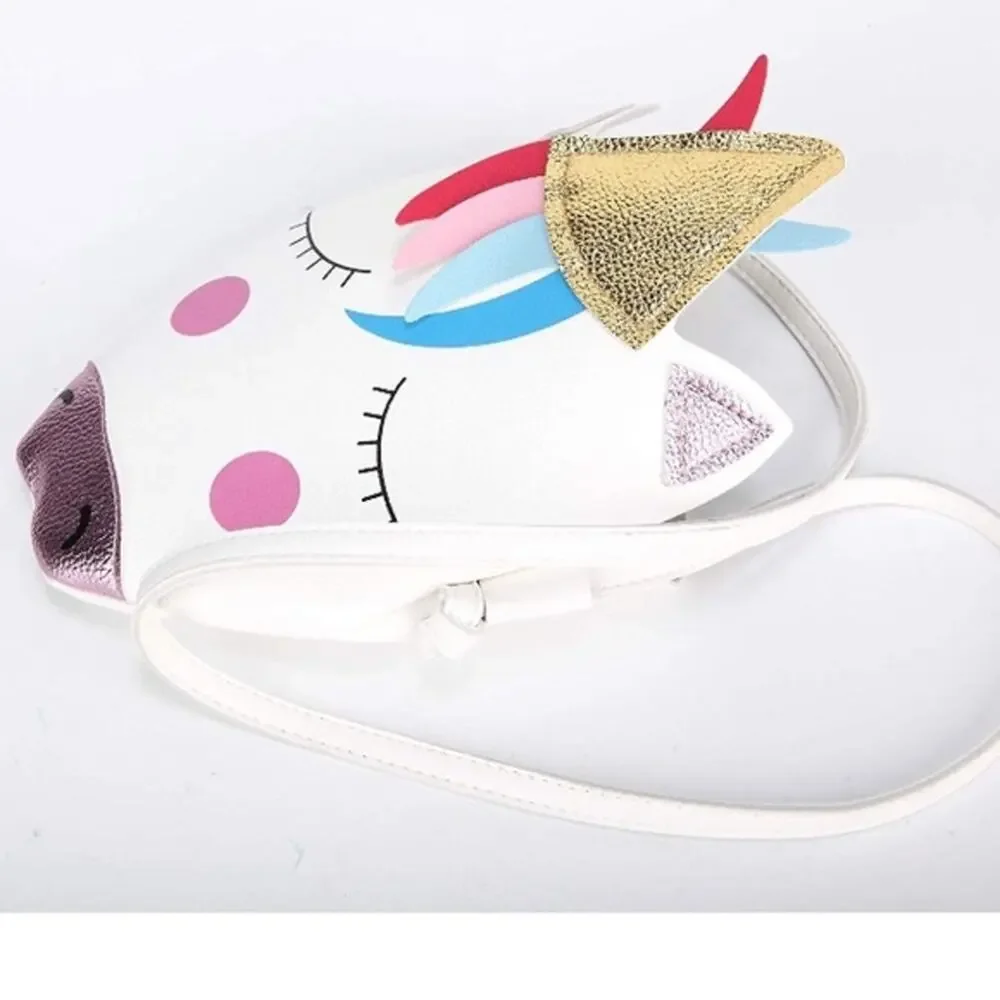 Unicorn Kids Crossbody, White, Pink, Gold & Blue
